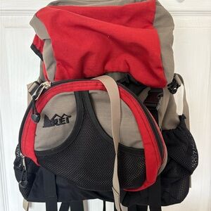 REI Red and Gray Daypack Backpack